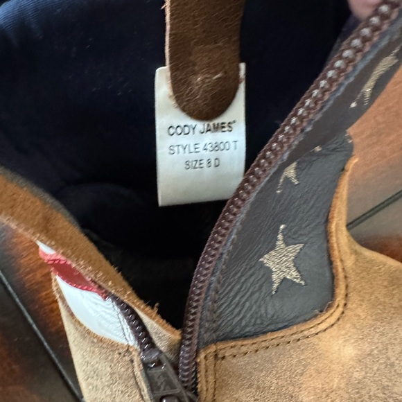 Cody James Boys USA Flag Boots Broad Square Toe 8 (toddler) - Picture 5 of 8